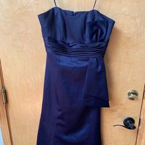 JS Boutique Navy Satin Dress